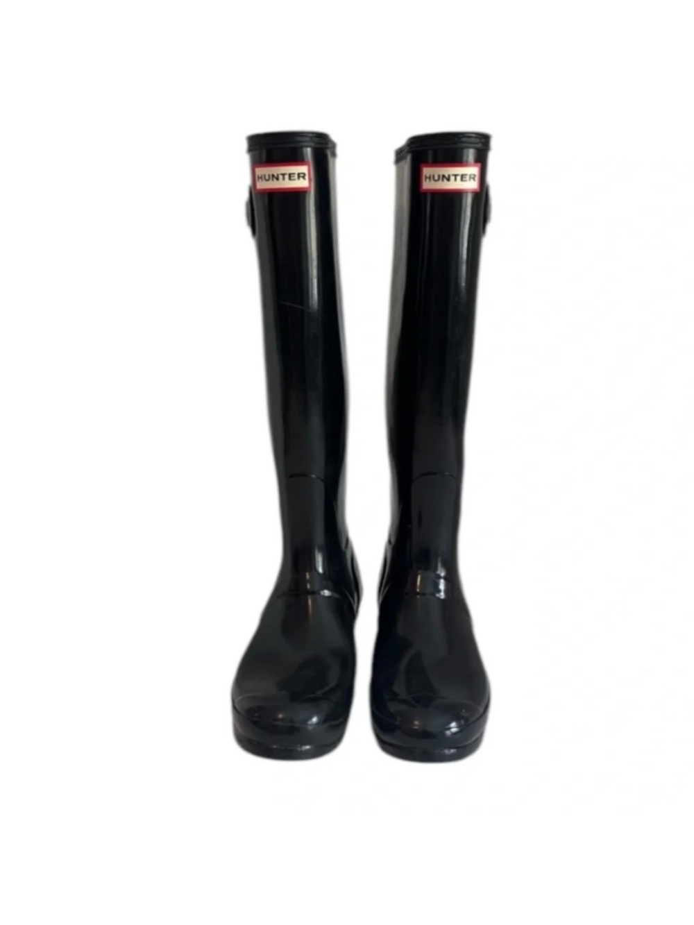 Hunter Classic Glossy Black tall rainboots